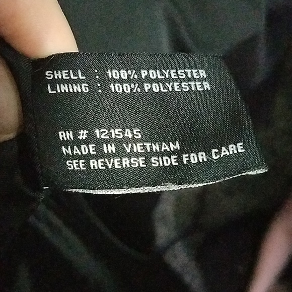 London Fog Black Trench Coat - Picture 6 of 6